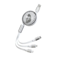 کابل تبدیل USB به USB-C / microUSB / لایتنینگ پرووان مدلPCC118R